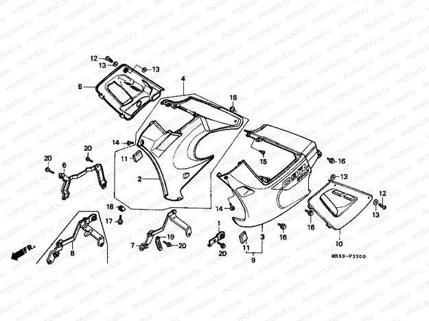 F-33 ​​LOWER ENGINE HOUSING
