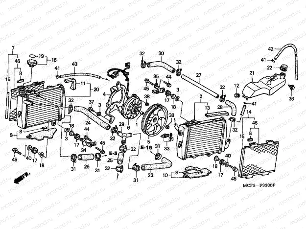 F-33 ​​RADIATOR (VTR1000SPY / 1)