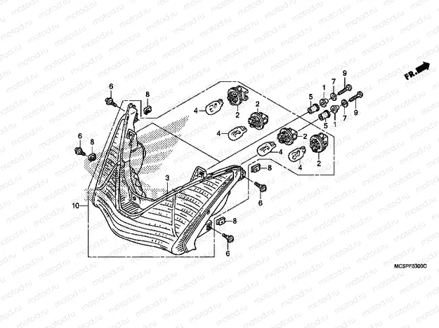 F-33 ​​REAR COMBINATION LAMP
