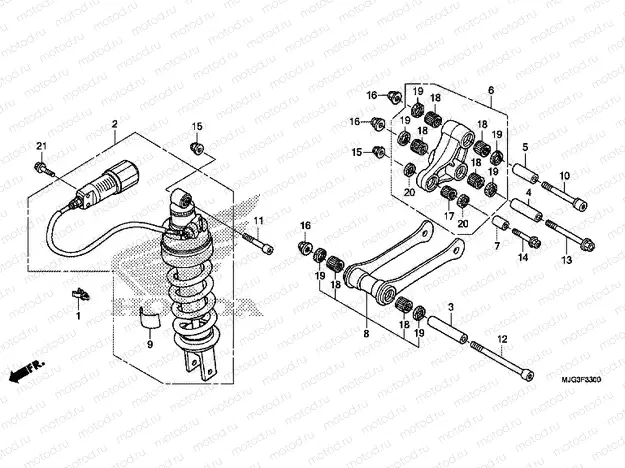 F-33 ​​REAR SHOCK ABSORBER