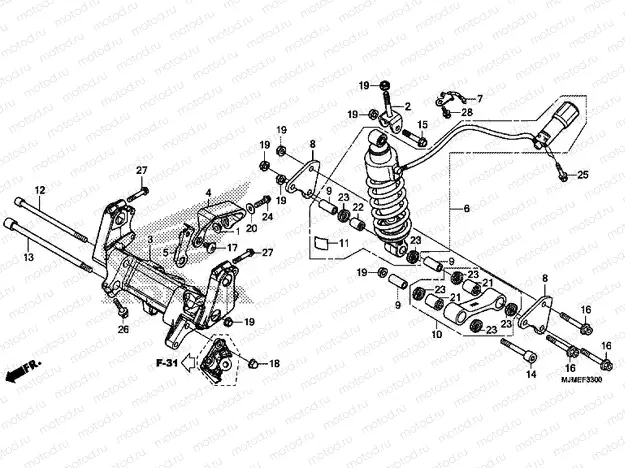 F-33 ​​REAR SHOCK ABSORBER