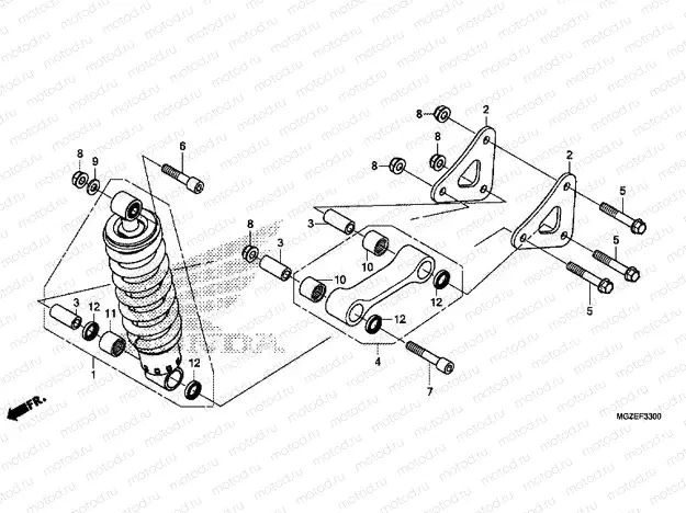 F-33 ​​REAR SHOCK ABSORBER