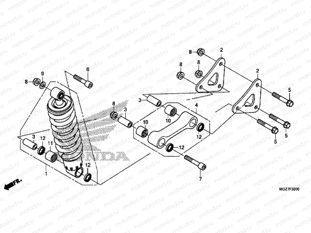 F-33 ​​REAR SHOCK ABSORBER