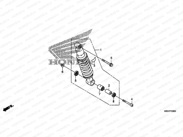 F-33 ​​REAR SHOCK ABSORBER