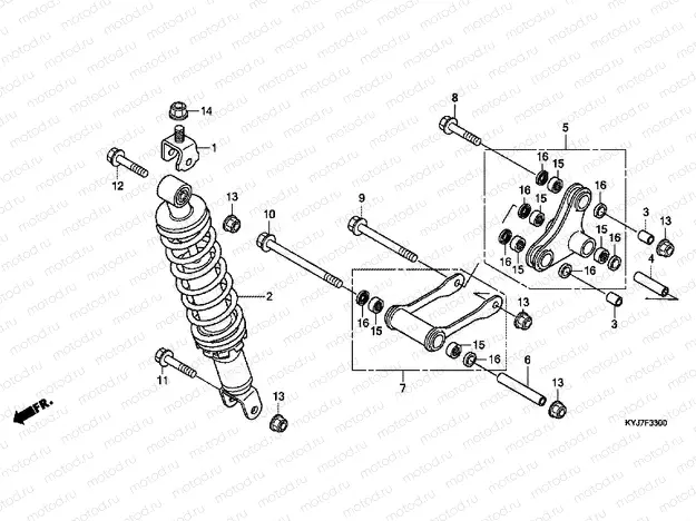 F-33 ​​REAR SHOCK ABSORBER