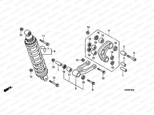 F-33 ​​REAR SHOCK ABSORBER