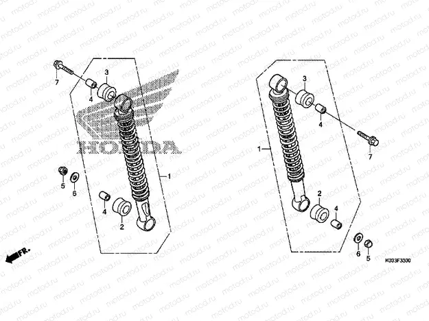F-33 ​​REAR SHOCK ABSORBER