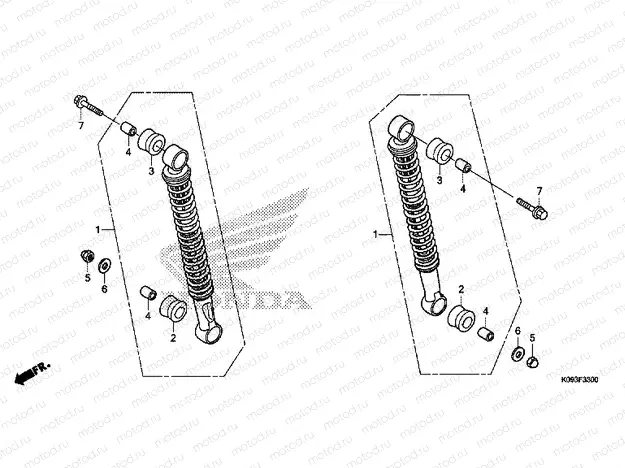 F-33 ​​REAR SHOCK ABSORBER