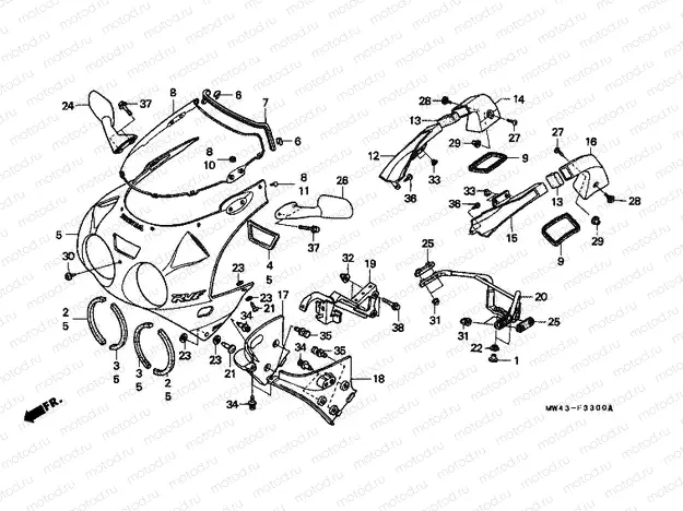 F-33 ​​UPPER ENGINE HOUSING