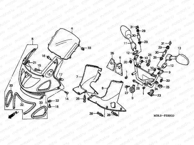 F-33 ​​UPPER ENGINE HOUSING
