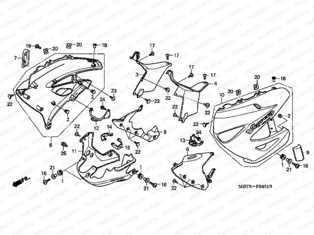 F-34-1 LOWER ENGINE