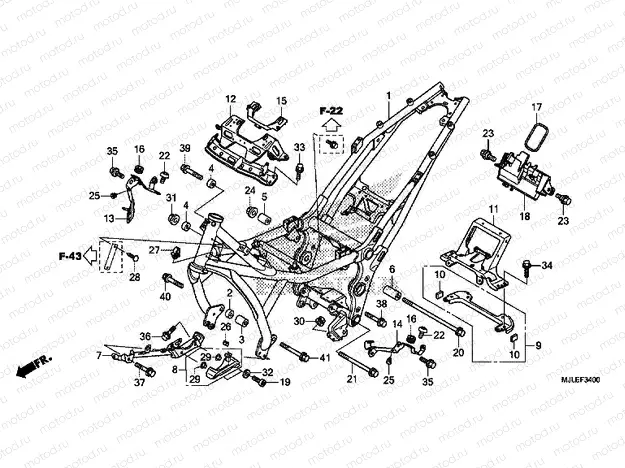 F-34 FRAME HOUSING