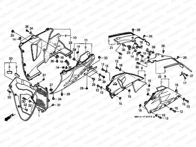 F-34 LOWER ENGINE