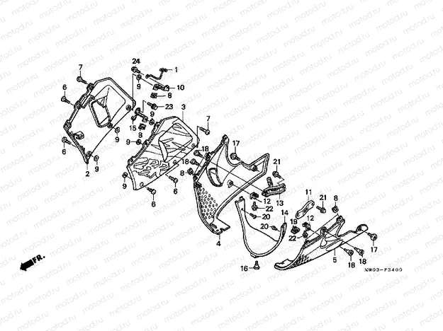 F-34 LOWER ENGINE