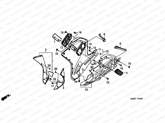 F-34 LOWER ENGINE