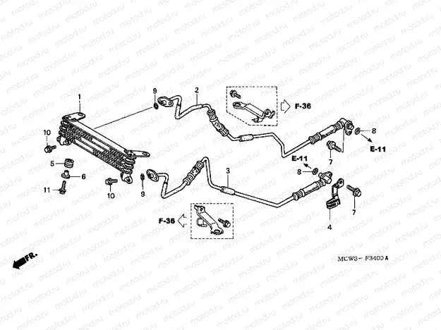 F-34 OIL COOLER