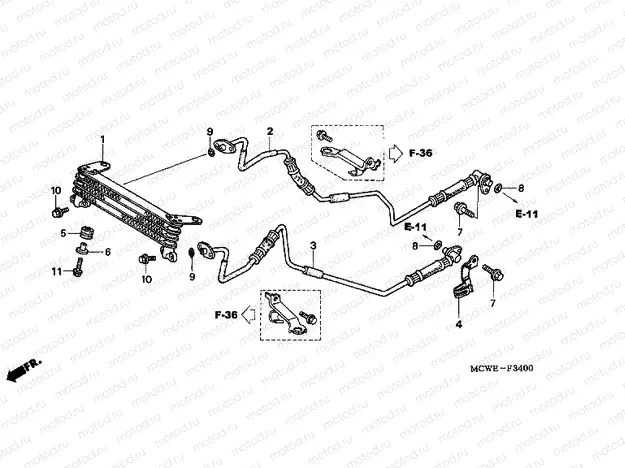 F-34 OIL COOLER