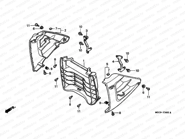 F-34 RADIATOR GRILL