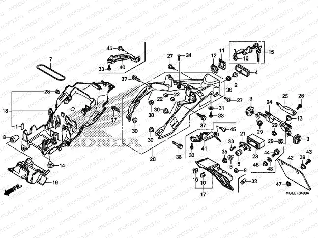 F-34 REAR FENDER
