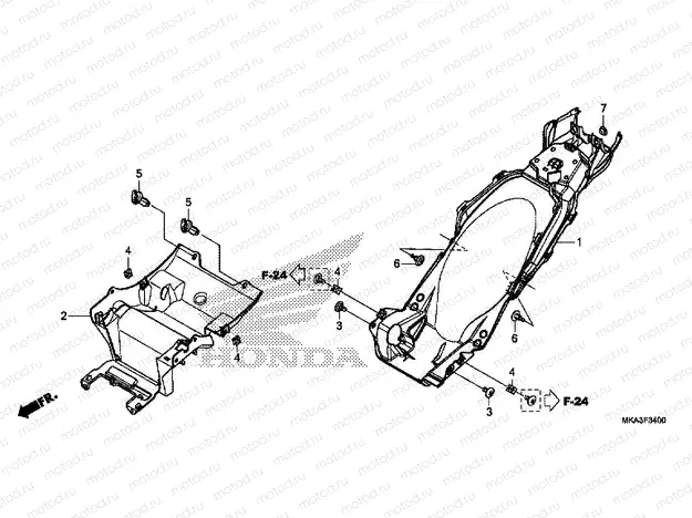 F-34 REAR FENDER