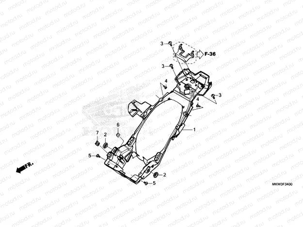F-34 REAR FENDER