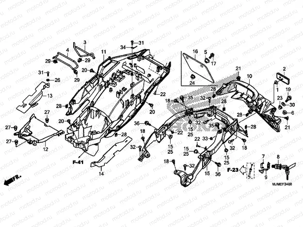 F-34 REAR FENDER