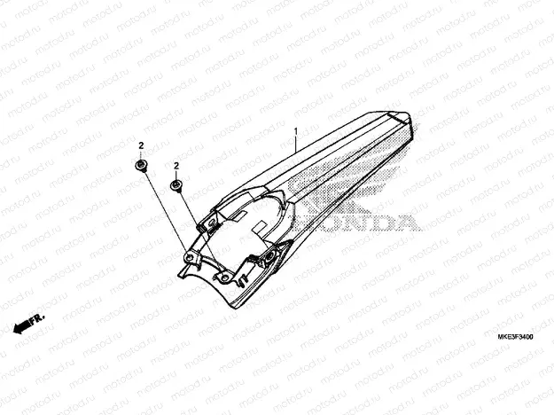 F-34 REAR FENDER