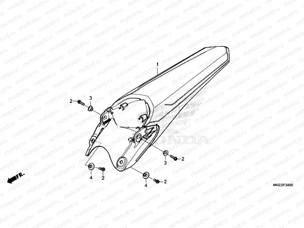 F-34 REAR FENDER