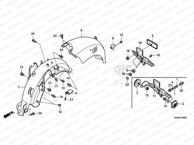 F-34 REAR FENDER