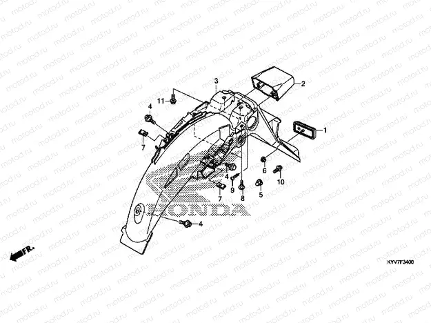 F-34 REAR FENDER