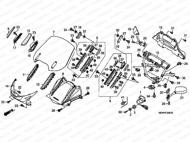 F-35-1 UPPER ENGINE HOUSING (NT700V8, A / NT700VA8, A)