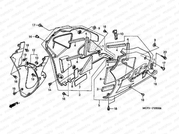 F-35 LOWER ENGINE HOUSING (VTR1000SPY / 1)