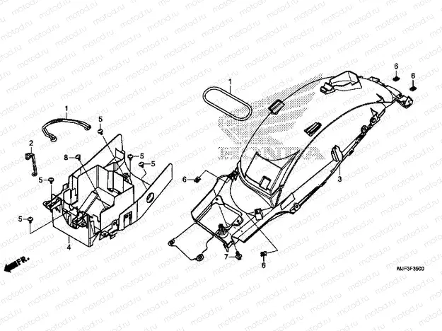 F-35 REAR FENDER