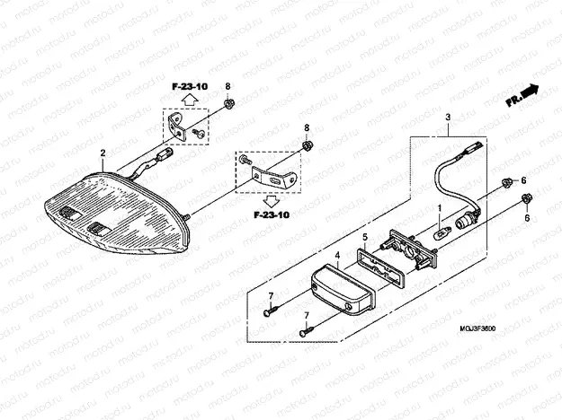 F-36 REAR LAMP
