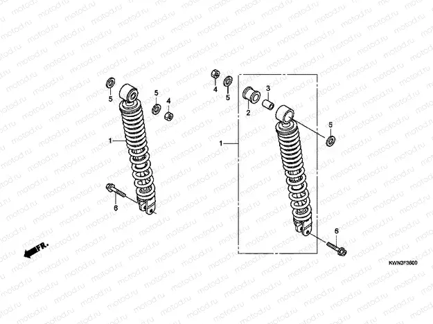 F-36 REAR SHOCK ABSORBER