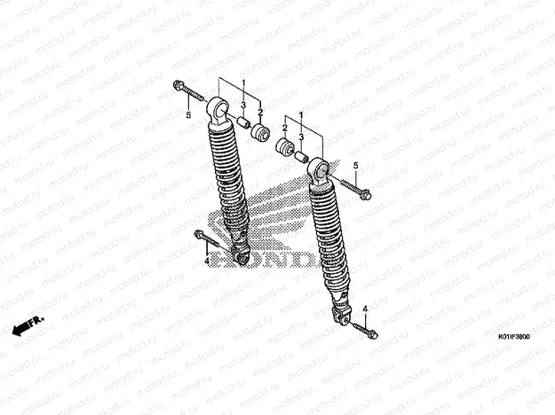 F-36 REAR SHOCK ABSORBER