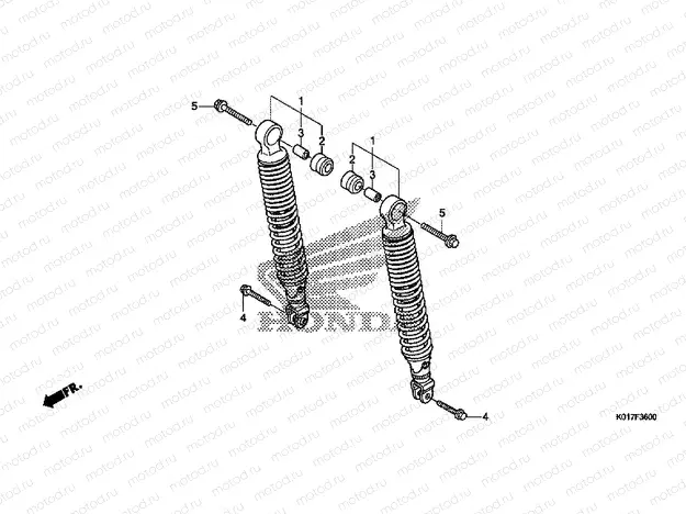 F-36 REAR SHOCK ABSORBER
