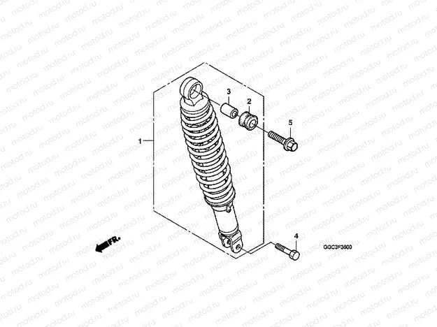 F-36 REAR SHOCK ABSORBER
