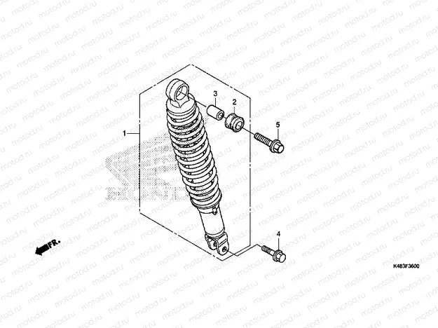 F-36 REAR SHOCK ABSORBER