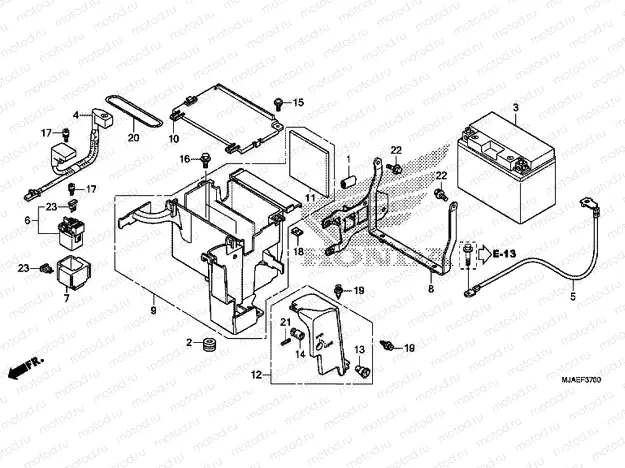 F-37 BATTERY (VT750C2B / C)