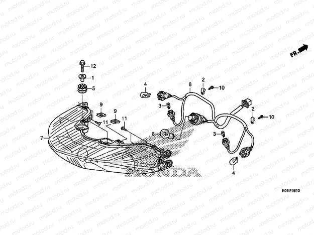 F-38-10 REAR COMBINATION LAMP