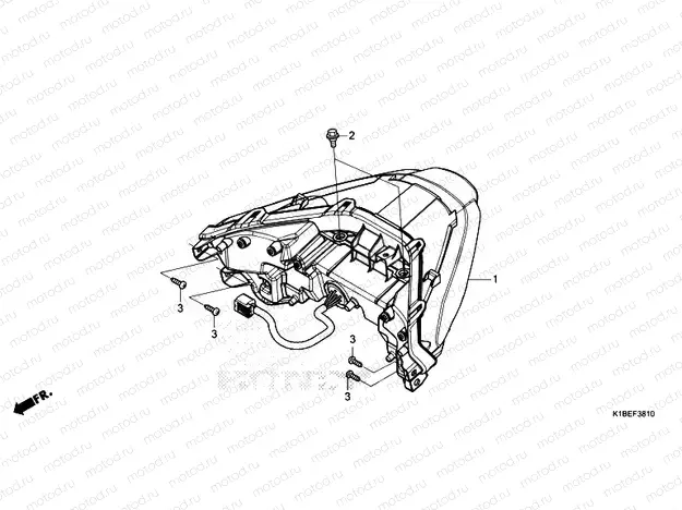F-38-10 REAR COMBINATION LIGHT