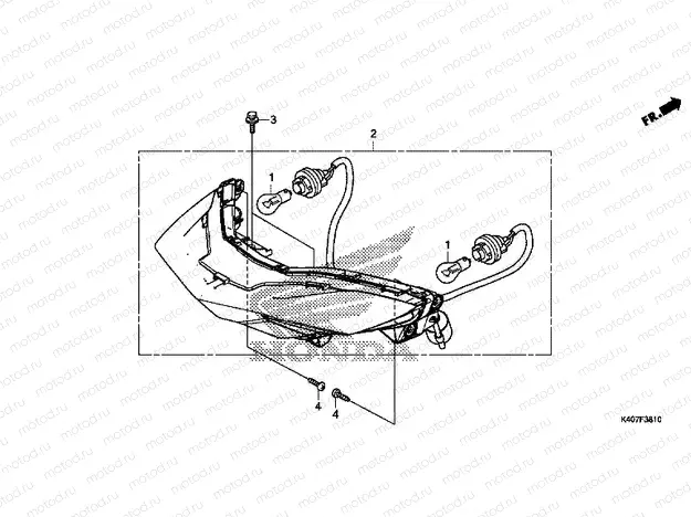 F-38-10 REAR COMBINATION LIGHT