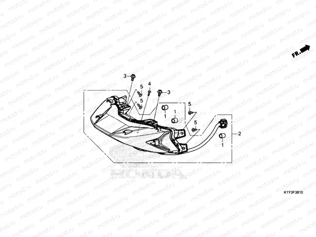 F-38-10 REAR COMBINATION LIGHT
