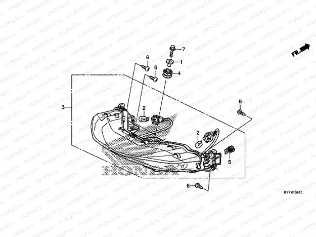 F-38-10 REAR COMBINATION LIGHT