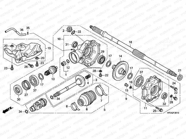 F-38-10 REAR FINAL GEAR