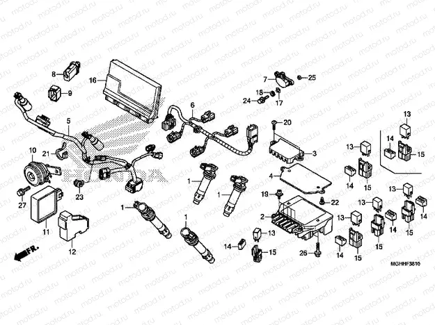 F-38-10 SUB HARNESS