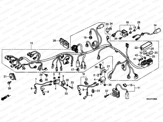 F-38-2 WIRING HARNESS (VT750S)