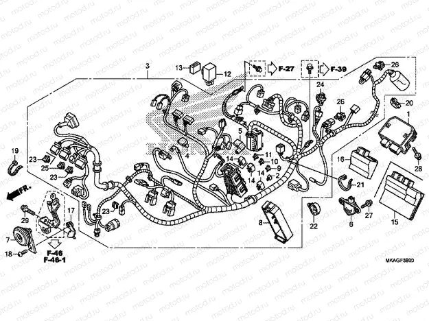F-38 WIRE HARNESS