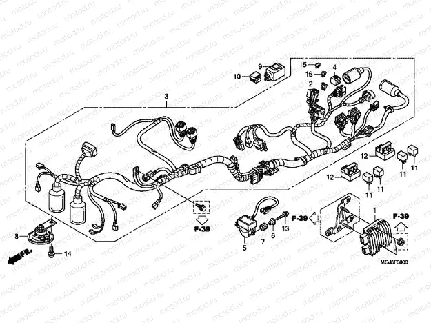 F-38 WIRING HARNESS